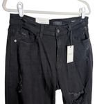 Judy Blue Distressed Boyfriend Jeans Size 13/31 Black Denim Relaxed Fit Stretchy Photo 1