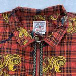Vintage Sports Accent Windbreaker Womens P/L Red Plaid Equestrian Full Zip Y2k Size undefined Photo 5