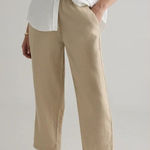 Quince European Linen Pants Driftwood Beige Khaki Size XS Photo 0