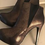 Rock & Republic women bronze metallic heel boots US size 8.5 Photo 9
