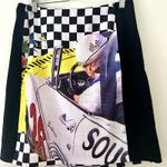 CLIO Y2K Racecar Formula 1 Mini Skirt Sz 4 Black Photo 1