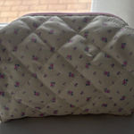 Charming Floral Quilted Cosmetic Bag Photo 0