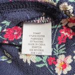 Crave fame  Navy Floral Cold-Shoulder Crop Top, L Photo 3