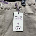 Gloria Vanderbilt  Amanda Jeans Women 18S Khaki Denim Cotton Stretch Straight Leg Photo 2