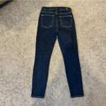 7 For All Mankind High Waist Ankle Skinny Jeans Button Fly SIZE 25 Photo 6