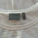 Athleta  white long sleeve shirt hole pattern size XL Photo 2