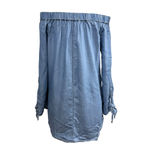 Wishlist Women's Denim Off Shoulder Top - Size M - Blue Photo 3