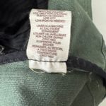 Free People  Peplum Olive Denim Military Utility Jacket Size 12 Photo 2