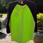 Mitchell & Ness  Lime Green and Black Long Sleeve Tee seattle sounders women’s M Photo 4