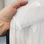 Lilly Pulitzer  White Long Sleeve Henley Shirt Womens M Pima Cotton Oversized Top Photo 8