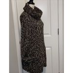 Chico's Chico’s Heavy Cowl Neck Knit Full Zip Cardigan coat Sweater Brown White Size 2 Photo 7
