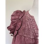 Sea NY Heart Quilt Petal Sleeve Tiered Dress size S Pink Photo 5