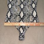 Saints & Heart snakeskin bodysuit tank top size M NWT snake skin Black Size M Photo 1