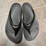 OOFOS Oolala Womens Slip On Thong Comfort Sandals Black 7 EU 38 Photo 11