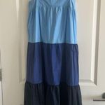 Moon River Goodnight Macaron ‘Yanny’ Strap Color Block Tiered Sundress Photo 4