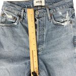 AGOLDE  Nico High Rise Blue Light Wash Chew Hem Distressed Skinny Jeans size 23 Photo 6