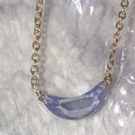 Southern Seoul Light Purple Crescent Moon Necklace Photo 1