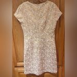 J. McLaughlin  Ariana Champagne Gold Metallic Palm Leaf Party Cocktail Dress Sz 6 Photo 9