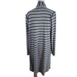 Daytrip Gray and Black Stripe Cardigan Size Medium Long Gray Cardigan Photo 1