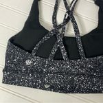 Lululemon Energy Bra Mini Splatter White Black Sz 4 876 Photo 7