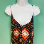ZARA Tribal Print Open Back Slit Maxi Dress Photo 3