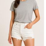 Levi's Premium 501 Original Fit High Rise Shorts Cut Offs White Size 30 Photo 0