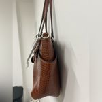 Dana Buchman  Brown Croc-Embossed Shoulder Bag Photo 5
