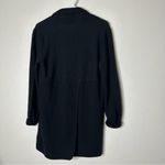 Adrienne Vittadini  Extra Fine Merino Wool Black Open Front Cardigan Sweater Med Photo 1