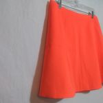 J.Crew  Neon Vibrant Orange Women's Skater Skirt Bright Size 10 Photo 1