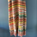 Torrid Knit Sweater Dress Plus 2 Orange Yellow Striped Knit Sleeveless Colorful Photo 4