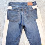 Levi's LEVI’S Premium Moto Color Block Crop Raw Edge Button Fly Jeans Sz 27/28🧡 Photo 7