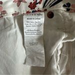 Just Fab White Stretch Floral Print Skinny Jeans Photo 11