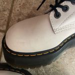 Dr. Martens  1460 Pascal Max Optical White Pisa Leather Platform Boots Photo 7