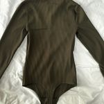 Abercrombie & Fitch Abercrombie Green Bodysuit Long Sleeve Photo 1
