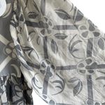 Chloé Silk Crepon Tunic Mini Dress Gray‎ Beige FR40 US 8 Photo 5