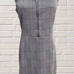 The Vanity Room Structured Plaid Sheath Dress Dark Academia Scholarly Business Chic Sz Med Photo 0