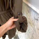 ATM Anthony Thomas Melillo Belted Shirt Dress Large Brown Photo 3