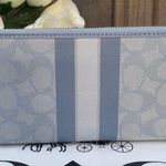 NWT Dempsey Large Phone Wallet In Signature Jacquard With Stripe And Coach Photo 1