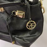 Jessica Simpson  Black Pebbled Leather Handbag Crossbody Purse 10 x 9 inches Photo 3