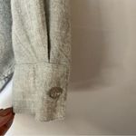 Cloth & Stone Anthropologie Gray Flannel Faux Wrap Surplice Top Shirt Blouse S Photo 3
