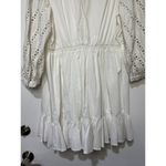 Something Navy Women's Size XXL Long Sleeve Dress White Eyelet Cinch Waist NWT Photo 14