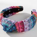 Lele Sadoughi  Raffia Knotted Headband in Sunset Rainbow Photo 0