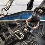 Coach  Madison Black Op Art Signature Sateen & Leather Trim Sophia Satche… Photo 14