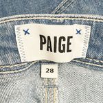 Paige  Denim Colette Crop Flare Raw Hem Jeans Shoreside Medium Wash Size 27 | 4 Photo 7