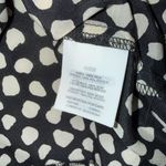 J.Crew  100% silk black and cream dot tie front long sleeve top 12 Photo 4