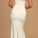 Lulus New Make an Entrance White One-Shoulder Mermaid Maxi Dress Size 1X Photo 1