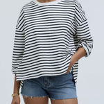 Madewell Easy Long-Sleeve Contrasting Rugby Tee Sz S Photo 0