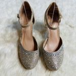 De Blossom Collection  Gold Sparkle Embellished Heels 6.5 Photo 1