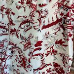 Sunny Leigh  womens silk asian design side zipper pants red/white 12 Photo 1