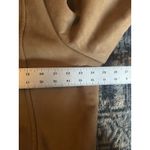 st. john's bay St. John’s Bay Faux Suede/Fur Coat Brown Midi Jacket Size1X Hooded Button Close Photo 6